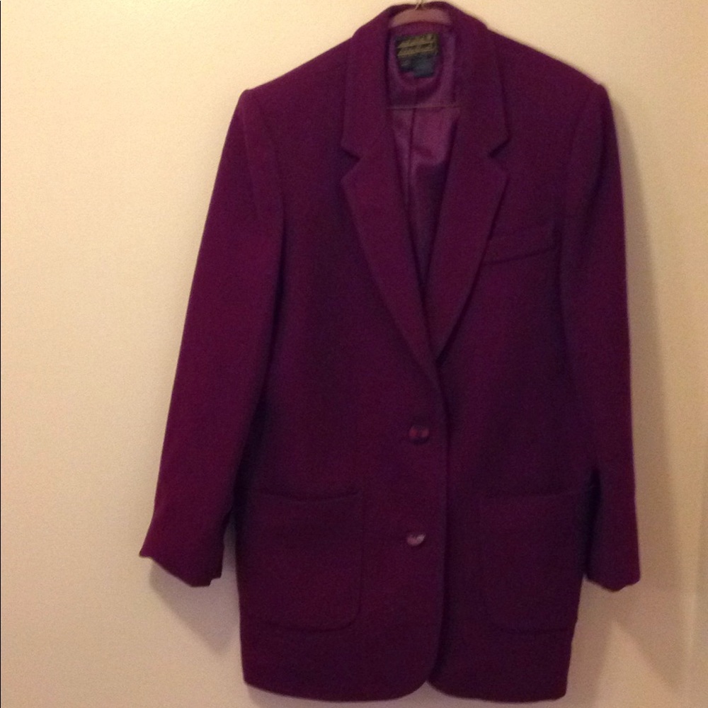 Magenta rose 100% wool jacket